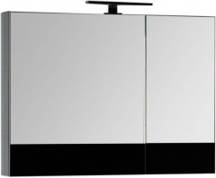 картинка Зеркальный шкаф Aquanet 00172340 Черный от магазина Сантехстрой