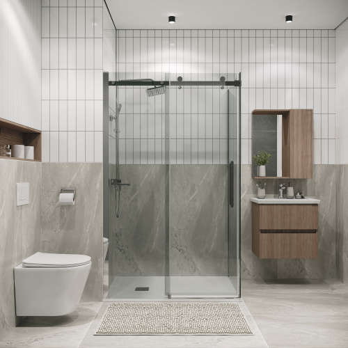 картинка Душ.ограждение 120.K33.04.1190.10.00 Classic (110*90*195) хром, стекло прозрачное, 2 места от магазина Сантехстрой