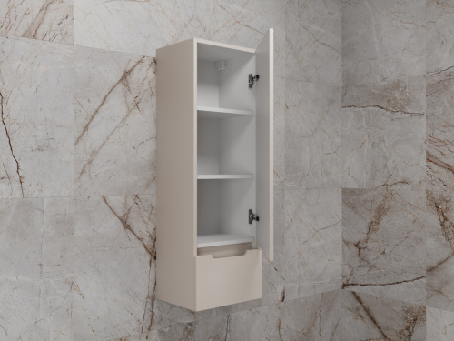 картинка Колонна подвесная "Матис" 36 см, 1 ящик, КРЕМ, PLUS, ЭМАЛЬ от магазина Сантехстрой