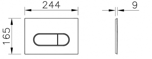 картинка 740-2224 Root Round панель смыва, золото от магазина Сантехстрой