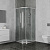 картинка Душевое ограждение Ambassador Kingston 14011104 (90х90х200) четверть круга,хром,стекло прозрачное,раздвижное,1 место от магазина Сантехстрой