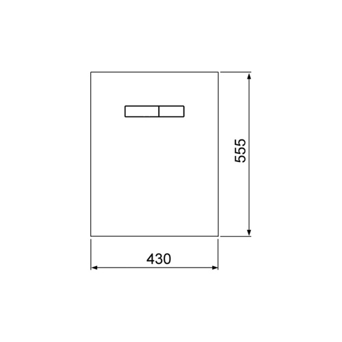 картинка TECElux Верхняя панель  с механическим блоком управления, стекло черное, клавиши черные от магазина Сантехстрой
