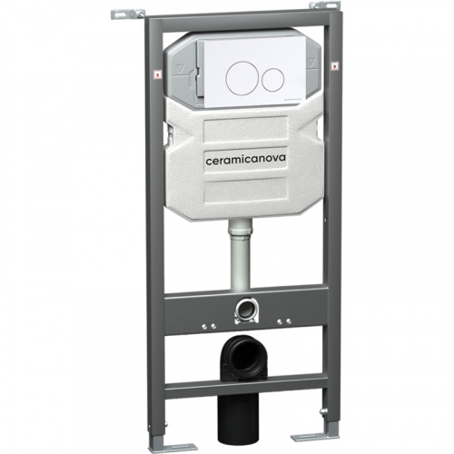 картинка Инсталляция Ceramica Nova Envision CN1001W для унитаза с Белой клавишей смыва от магазина Сантехстрой