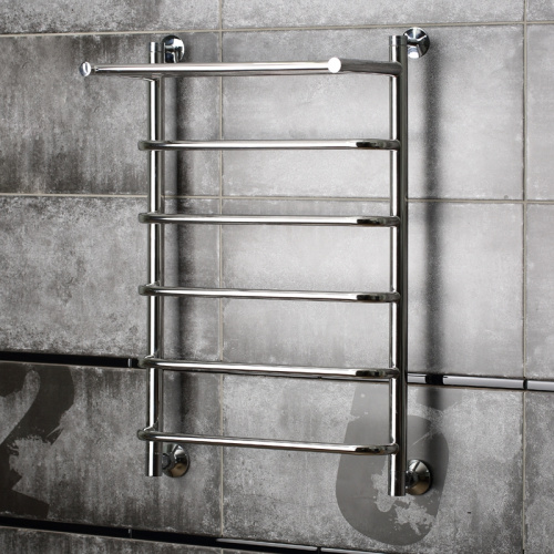 картинка Водяной полотенцесушитель Тругор Браво 1 П НП 80x50 с полкой Хром от магазина Сантехстрой