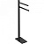 картинка Colombo Units Напольная стойка с двойным п/держателем, H 86 см, цвет: черный матовый от магазина Сантехстрой