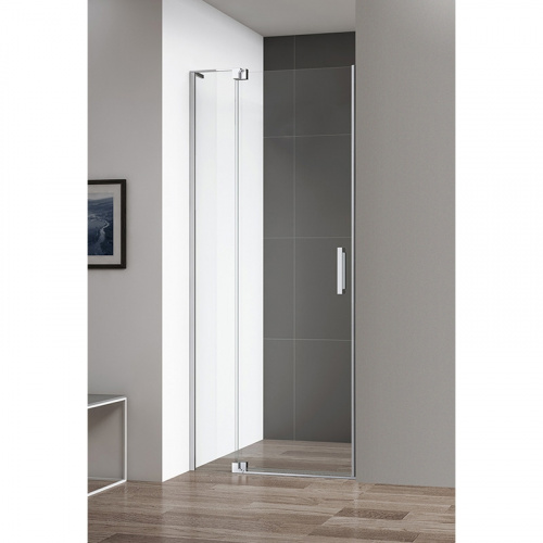 картинка Душевая дверь в нишу Cezares Slider B1 80/90 Прозрачное стекло, профиль хром от магазина Сантехстрой