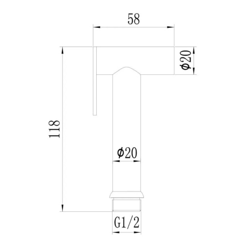 картинка Лейка для биде Savol (S-PQ03H) от магазина Сантехстрой