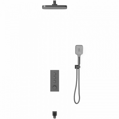 картинка Душевая система Vincea VSFW-433T1GM с термостатом Вороненая сталь от магазина Сантехстрой