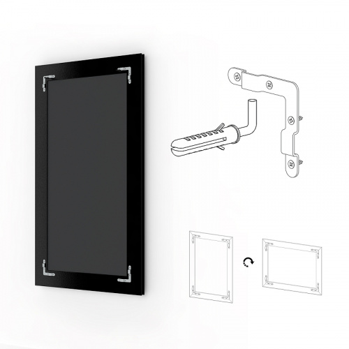 картинка Зеркало Evoform Exclusive 71х51 BY 1123 с фацетом в багетной раме - Сосна 62 мм от магазина Сантехстрой