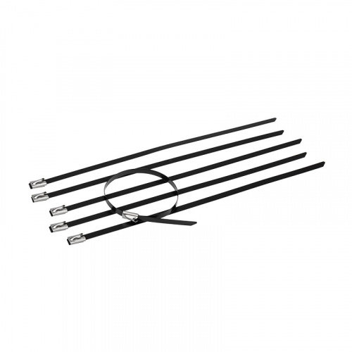 картинка Хомут стальной с полимерным покрытием 400x4,6мм (100 шт/уп) REXANT от магазина Сантехстрой