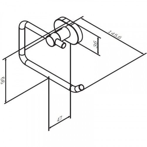 картинка A7434100 Sense L, Держатель для туалетной бумаги, хром от магазина Сантехстрой