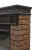 картинка Портал Firelight Bricks Wood 25 камень коричневый, шпон темный дуб от магазина Сантехстрой