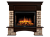 картинка Портал Firelight Forte Wood 25 камень коричневый, шпон темный дуб от магазина Сантехстрой