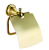 картинка Держатель туалетной бумаги Azario ELVIA с крышкой, золото (AZ-91110G) от магазина Сантехстрой
