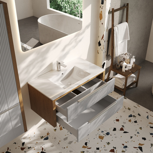 картинка Тумба под раковину/столешницу Валенсия 90, Камень от магазина Сантехстрой