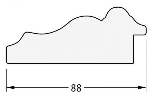 картинка Зеркало Evoform Exclusive 116х56 BY 3490 с фацетом в багетной раме - Римское золото 88 мм от магазина Сантехстрой