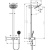 картинка Душевая система Hansgrohe Pulsify S Showerpipe 260 2jet с термостатом для ванны 24240670, матовый черный от магазина Сантехстрой