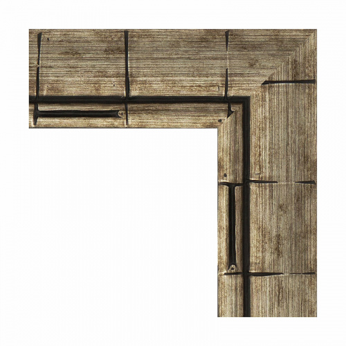 картинка Зеркало Evoform Exclusive 83х53 BY 1136 с фацетом в багетной раме - Серебряный бамбук 73 мм от магазина Сантехстрой