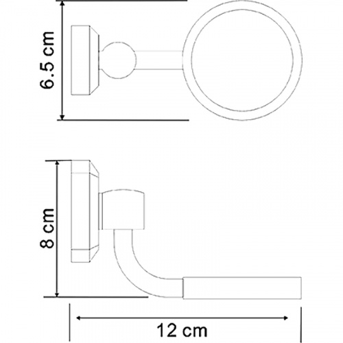 картинка Держатель WasserKRAFT Oder K-C175 Хром от магазина Сантехстрой
