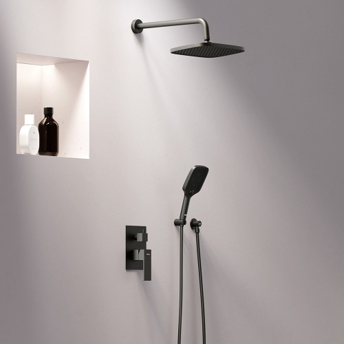 картинка 953520300 Gala встраиваемая душевая система со смесителем для душа, чёрный от магазина Сантехстрой