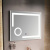 картинка Зеркало с LED-подсветкой MELANA-8060 подогрев/часы/космет.зеркало (MLN-LED090) от магазина Сантехстрой