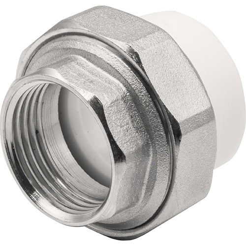 картинка Муфта THERMOLIGHT комбинированная разъемная PP-R ВР 32х1quot; белый (5/100) от магазина Сантехстрой