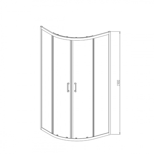 картинка Душевой уголок Vincea vsq-3al900cl от магазина Сантехстрой