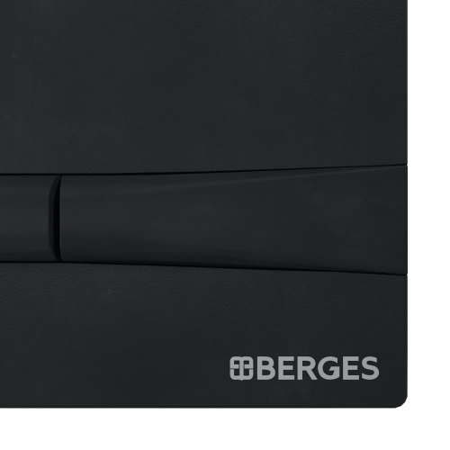 картинка Клавиша смыва Berges Wasserhaus Novum F5 040055 Черная матовая от магазина Сантехстрой