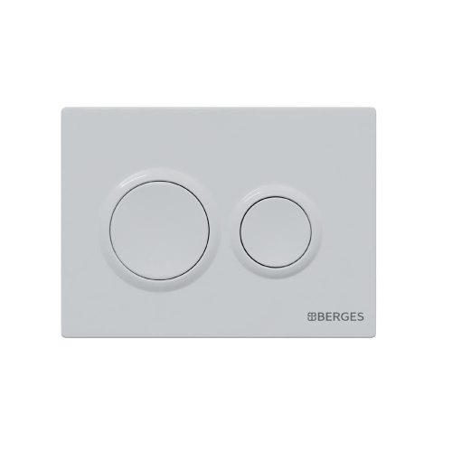 картинка Комплект BERGES: инсталляция NOVUM кнопка O1 белая, унитаз VITA Rimless 49 см, сиденье дюропласт микролифт, быстросъём от магазина Сантехстрой