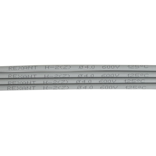 картинка Трубка термоусаживаемая ТУТ нг 4,0/2,0мм,  серая,  упаковка 50 шт.  по 1м REXANT от магазина Сантехстрой