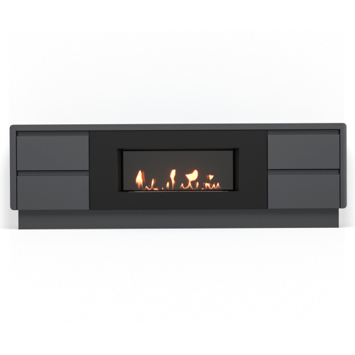 картинка Тумба с биокамином Firelight BFP/P-1700 lux графит от магазина Сантехстрой
