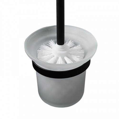 картинка Ёршик туалетный настенный Haiba черный HB8910 от магазина Сантехстрой