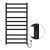 картинка Полотенцесушитель электрический AZARIO PALERMO 500/1000 квадрат, 10 секций, диммер справа, черный (AZ83850B) от магазина Сантехстрой