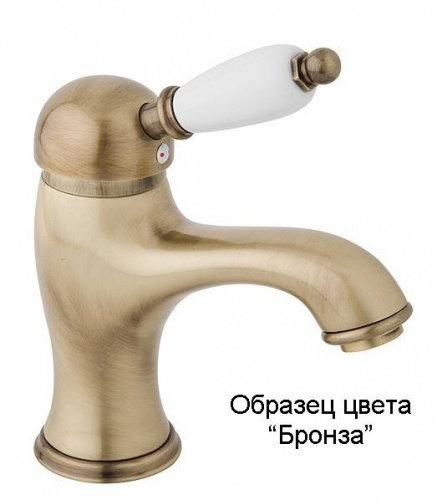фото смеситель cezares elite elite-bsm1-02-nc на биде, однорычажный, с донным клапаном, бронза,ручка орех