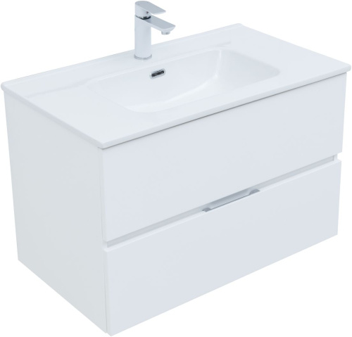 картинка Мебель для ванной Aquanet Алвита New 80 2 ящика, белый матовый от магазина Сантехстрой
