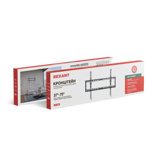 картинка Кронштейн для телевизора 37"-70",  наклонный с быстрой фиксацией REXANT серия Home от магазина Сантехстрой