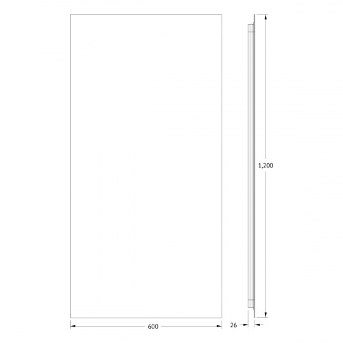 картинка Зеркало с фацетом и LED-подсветкой настенное GLOW DEFESTO 60x120 см, DF 2518 от магазина Сантехстрой