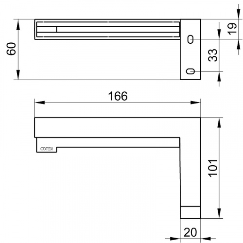 картинка Держатель туалетной бумаги Keuco Edition 90 Square 19162 010000 Хром от магазина Сантехстрой