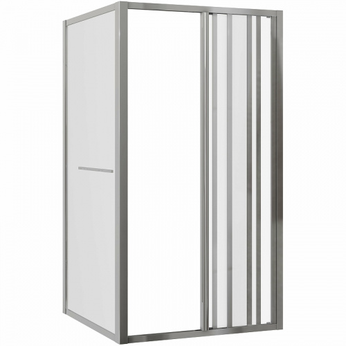 картинка Душевой уголок Grossman Alba 90х90 GR-9090Al1 профиль Хром стекло прозрачное от магазина Сантехстрой