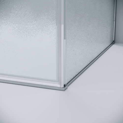 картинка Душевое ограждение Grossman Galaxy 100.K33.01.120.10.02-200.K33.01.90.10.02 (120х90х195) раздвижная(левая),хром,стекло шиншилла,2 места от магазина Сантехстрой