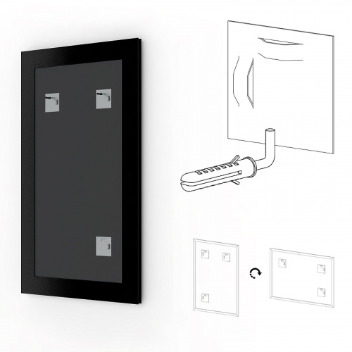 картинка Зеркало Evoform Definite 154х74 BY 0770 в багетной раме - Травленое золото 59 мм от магазина Сантехстрой