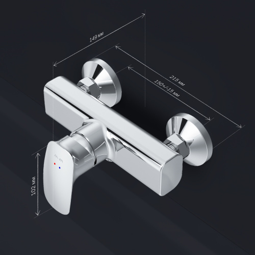 фото f71a20000 spirit v2.1 смеситель д/душа, хром, шт