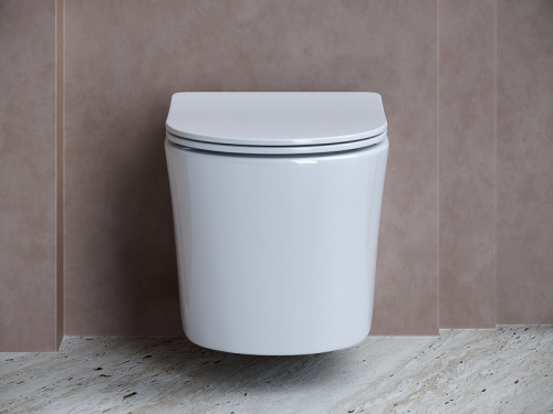 картинка Комплект унитаза с инсталляцией Ceramica Nova Balearica CN6000_1002W_1000 с сиденьем Микролифт и Белой клавишей смыва от магазина Сантехстрой