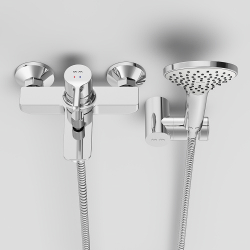 фото f85b15000 x-joy s, смеситель д/ванны/душа, душ.набор, хром, шт.