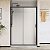 картинка Душевая дверь City VDS-5CT150CLB, 1500, черный, стекло прозрачное от магазина Сантехстрой