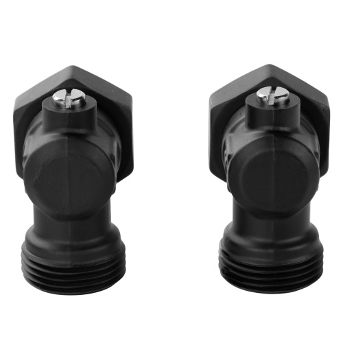 картинка Набор нижнего подключения Royal Thermo угловой раздельный 3/4х3/4ЕК (черный) от магазина Сантехстрой