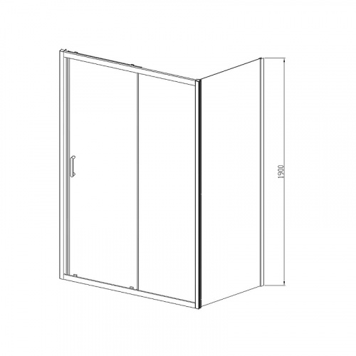 картинка Душевой уголок Vincea vsr-3al8012cl от магазина Сантехстрой