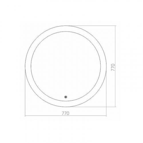 картинка Зеркало Azario Перла 77 фр-00000847 Белое от магазина Сантехстрой