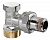 картинка Вентиль, Combi 2, угловой, DN-15, 3/4", 1/2", Н ЕК-Н, никелированный, НГ со штуцером от магазина Сантехстрой