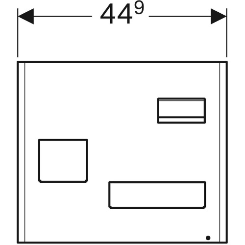 картинка Комплект магнитной доски Geberit Acanto 500.649.01.2 Белый матовый от магазина Сантехстрой